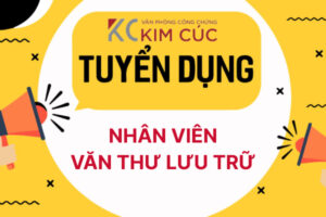 Tuyển dụng nhân viên Văn thư lưu trữ
